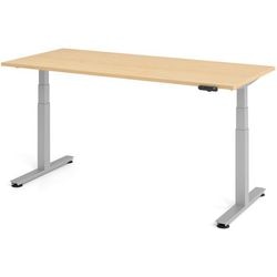 Bureau assis-debout Bach érable marteau 180x80x127cm