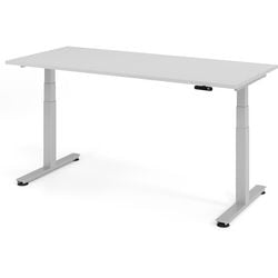 Bureau assis-debout Bach Hammerer gris 180x80x127cm