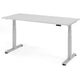 Bureau assis-debout Bach Hammerer gris 180x80x127cm