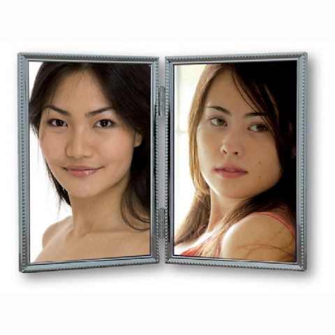 Cadre Photo Zep 120DS04-4R Argent 2x 10x15 cm