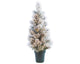 Sapin de Noël Everlands + pot à neige 120cm 80l extérieur