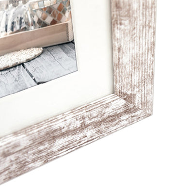 Frame photo Zep V23106 Nelson 6 3Q White Wash pour 3 photos