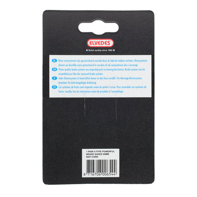 plaquettes de frein V-brake 60 x 14 mm noir 2 pcs