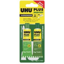 Colle Uhu plus 2 pièces
