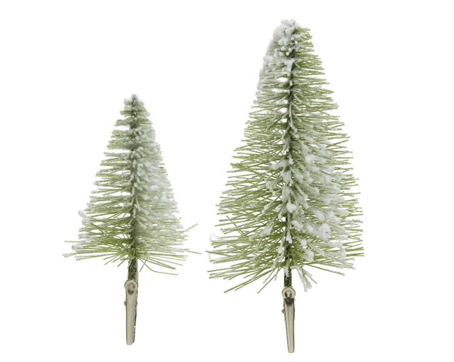 Decoris mini sapin de Noël sur clip lot de 4 pièces