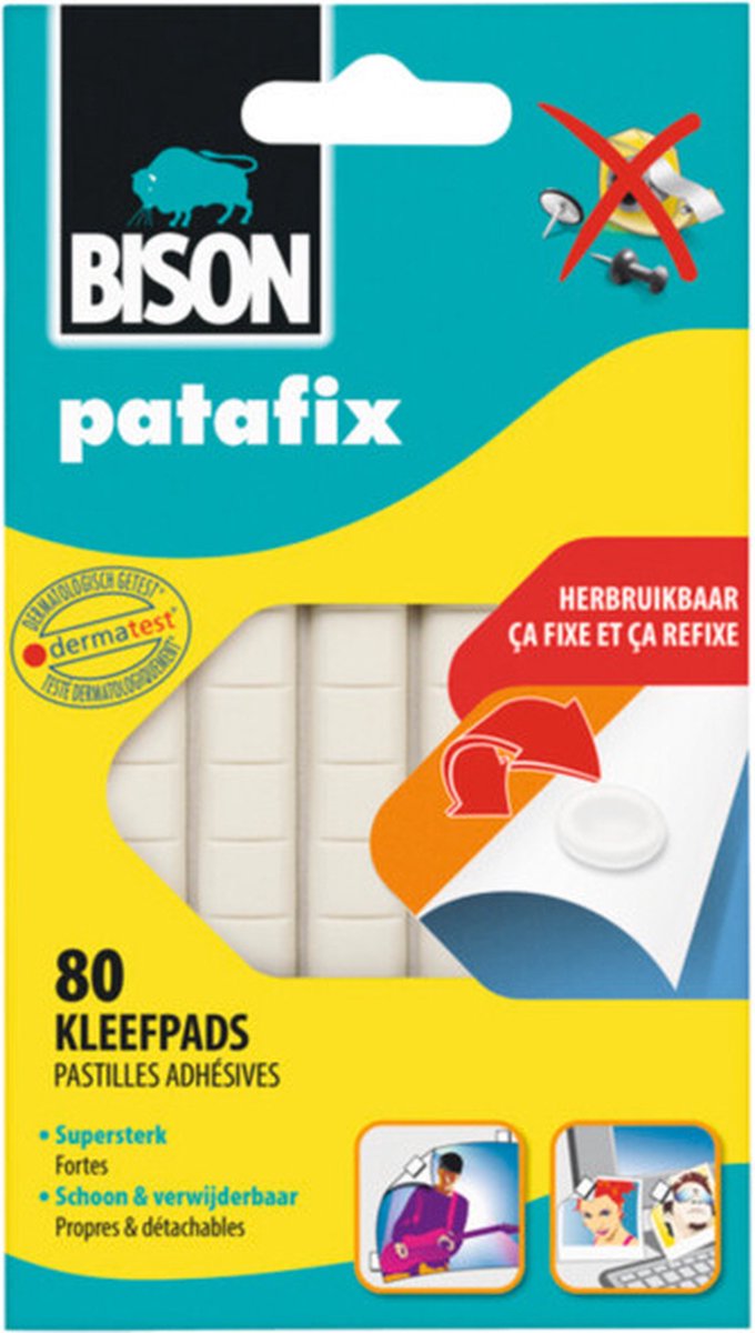 Patafix de bison - 12 x 80 pièces - pack économique