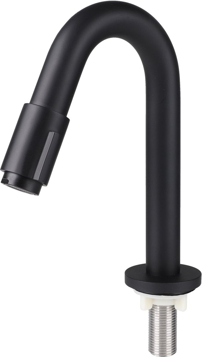 Robinet de fontaine Differnz courbé 19cm noir mat