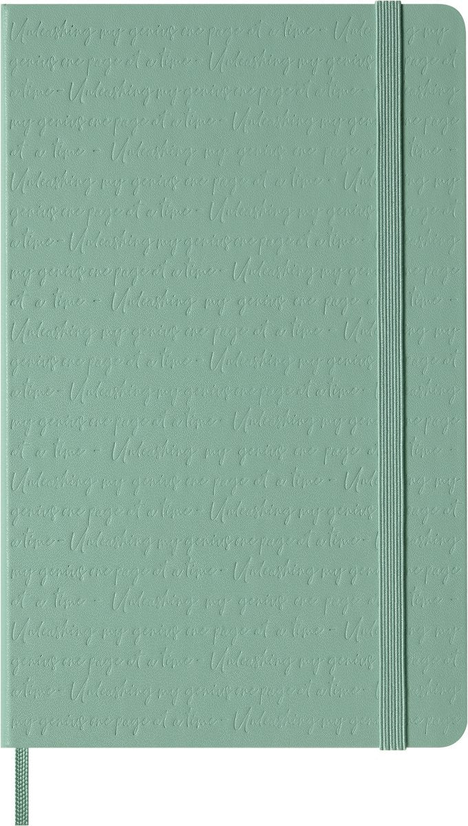 Carnet Moleskine grand - couverture rigide - vierge - vert sauge
