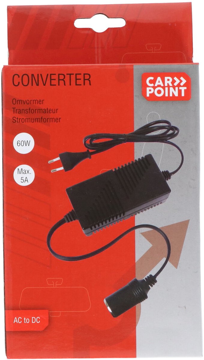 Onduleur Carpoint 230v à 12v - pour camping-car - design compact - facile à connecter
