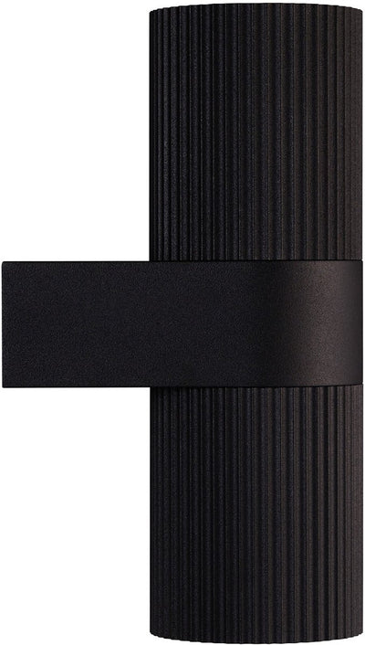Applique Enzo | kyklop ondulation rond 2x gu10 noir ip54 - 4800960