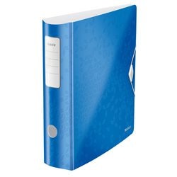 Ordner leitz 180° active wow a4 bleu métallisé