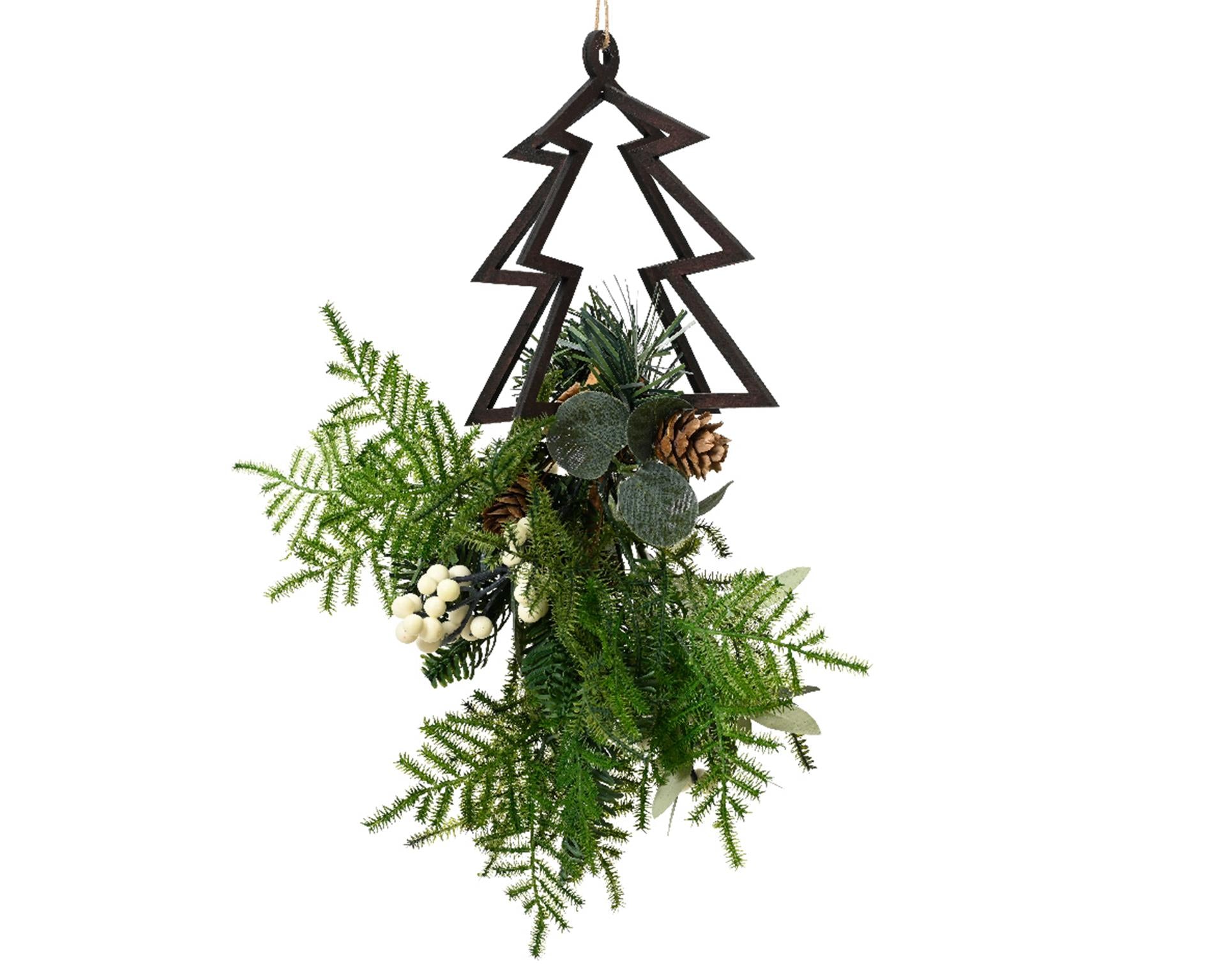 Pendentif de Noël Decoris avec pièce de Noël h26cm