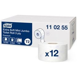Papier toilette Tork T2 premium 3 couches blanc