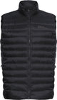 Jack wolfskin pilvi down vest m rds chauffe-corps d'extérieur pour hommes-noir