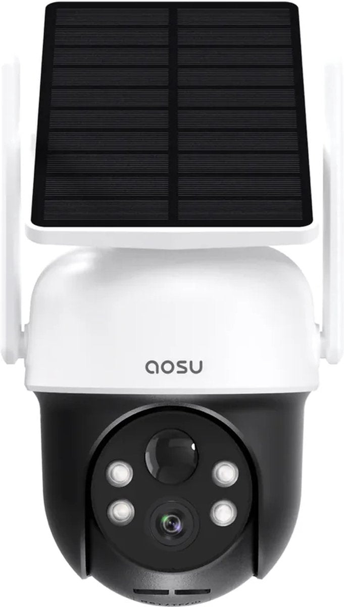 Aosu solarcam d1 classic - caméra de sécurité - image 2k - audio bidirectionnel - vue 360° suivi AI