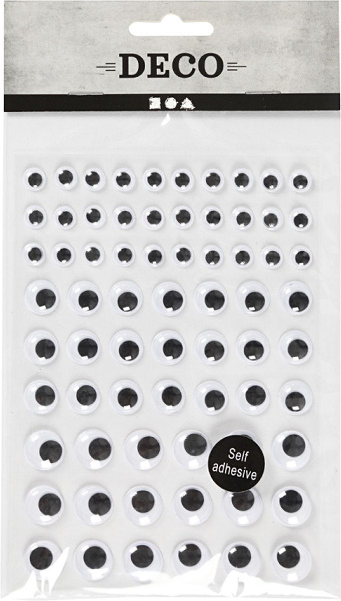 Creativ Company Wiebelogen White Self-Adhesive, 69st.