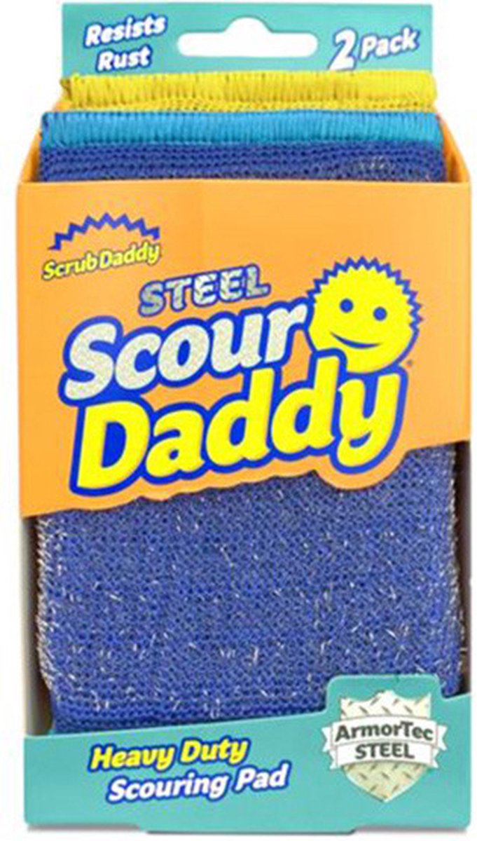 Chiffon de nettoyage en laine d'acier Scrub Daddy Scour Daddy - puissant et durable