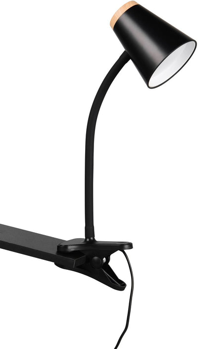 Rl live your light reality pongo - lampe à pince - noir - incl. 1x SMD 4,5 W - flexible - circuit imprimé LED haute tension - non dimmable - lampe à pince