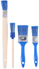Jeu de brosses universelles Kinzo – 4 pièces – brosses plates, brosse ronde et brosse radiateur – 25, 30 et 50 mm