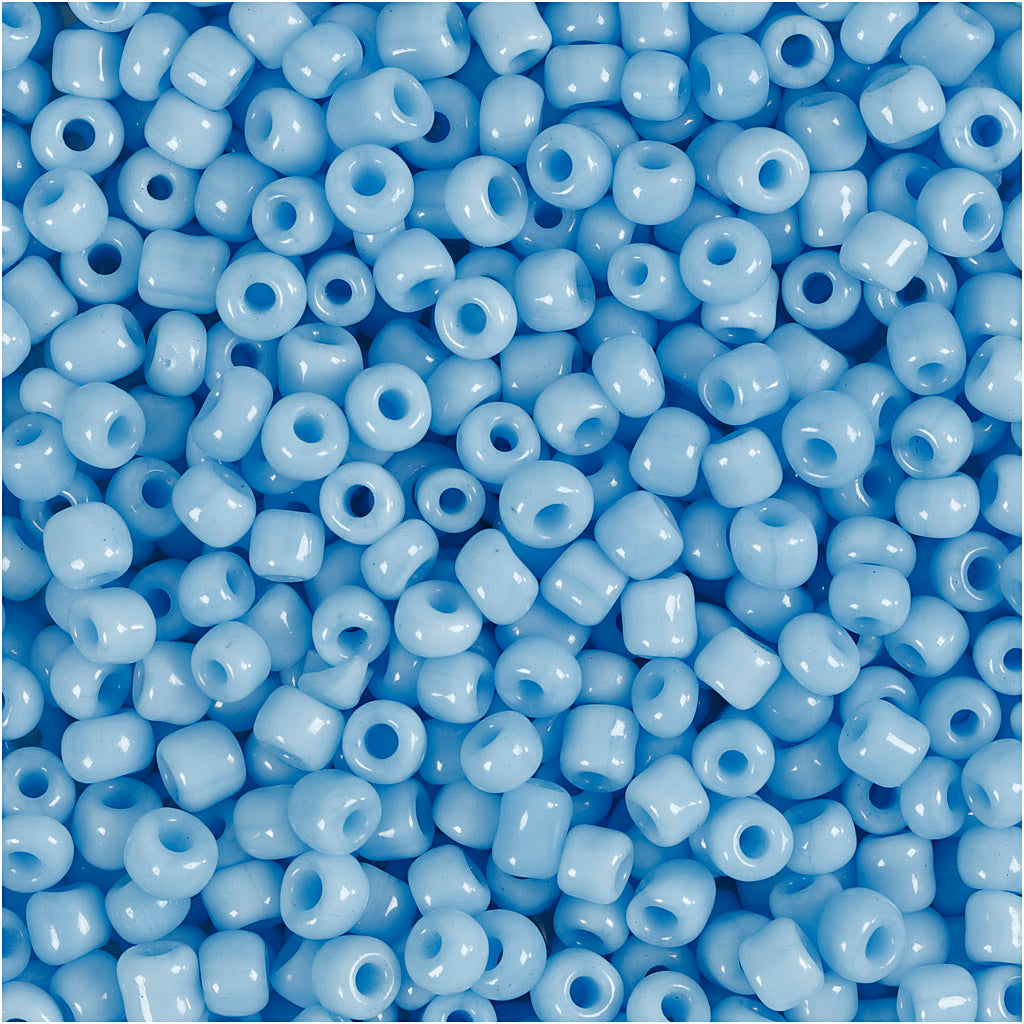 Perles de rocaille Creativ Company, d 3 mm, taille 8 0, diamètre du trou 0,6-1,0 mm, turquoise, 25 g 1 boîte