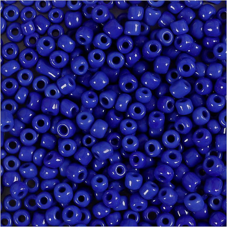 Perles de rocaille Creativ Company, d 3 mm, taille 8 0, taille du trou 0,6-1,0 mm, bleues, 25 g 1 boîte