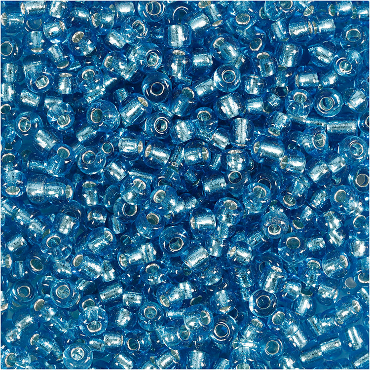 Perles de rocaille Creativ Company, d 3 mm, taille 8 0, taille du trou 0,6-1,0 mm, turquoise clair, 25 g 1 boîte
