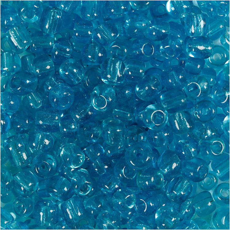 Perles de rocaille Creativ Company, d 4 mm, taille 6 0, diamètre du trou 0,9-1,2 mm, turquoise clair, 25 g 1 boîte