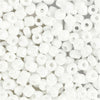 Perles de rocaille Creativ Company, d 4 mm, taille 6 0, diamètre du trou 0,9-1,2 mm, nacre blanche, 25 g 1 boîte