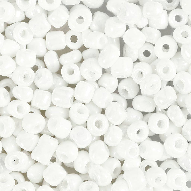 Perles de rocaille Creativ Company, d 4 mm, taille 6 0, diamètre du trou 0,9-1,2 mm, nacre, 500 g 1 boîte