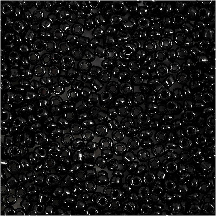 Perles de rocaille Creativ Company, d 2 mm, taille 12 0, diamètre du trou 0,8 mm, noires, 25 g 1 boîte