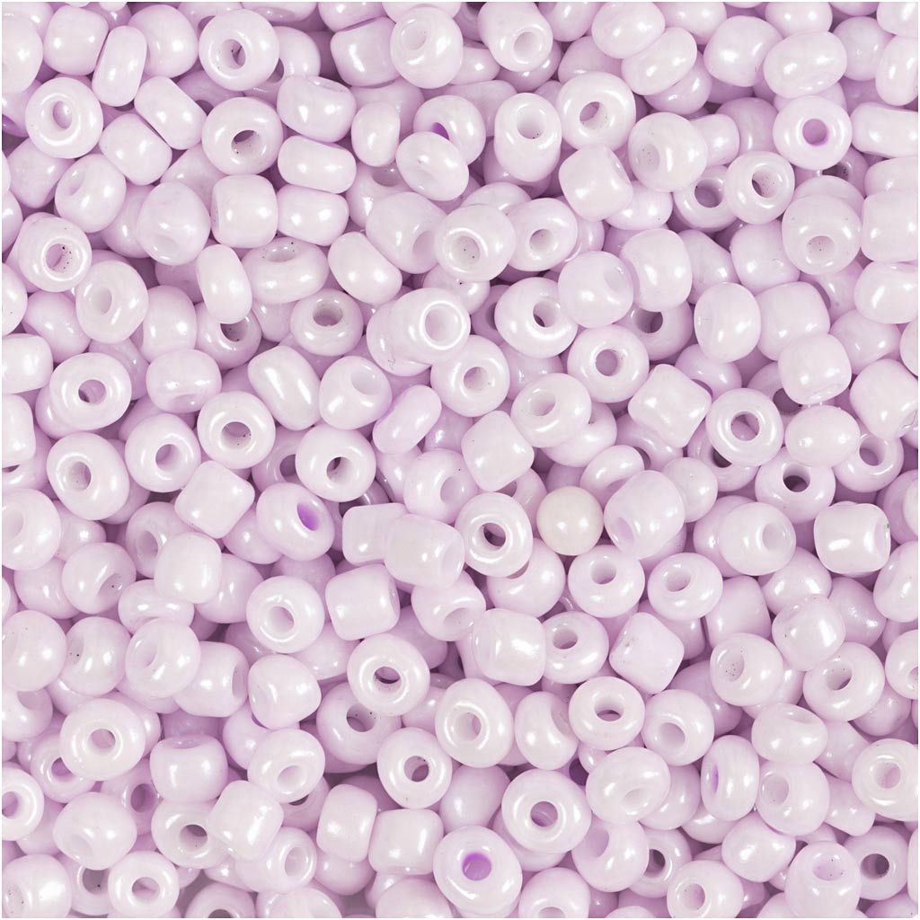 Perles de rocaille Creativ Company, d 3 mm, taille 8 0, taille du trou 0,6-1,0 mm, rose clair, 25 g 1 boîte