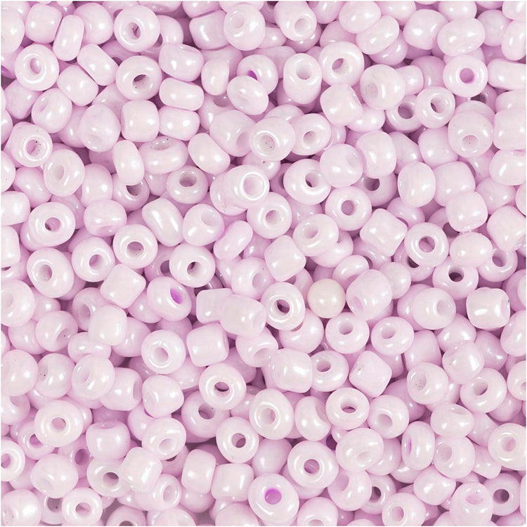 Perles de rocaille Creativ Company, d 3 mm, taille 8 0, taille du trou 0,6-1,0 mm, rose clair, 25 g 1 boîte