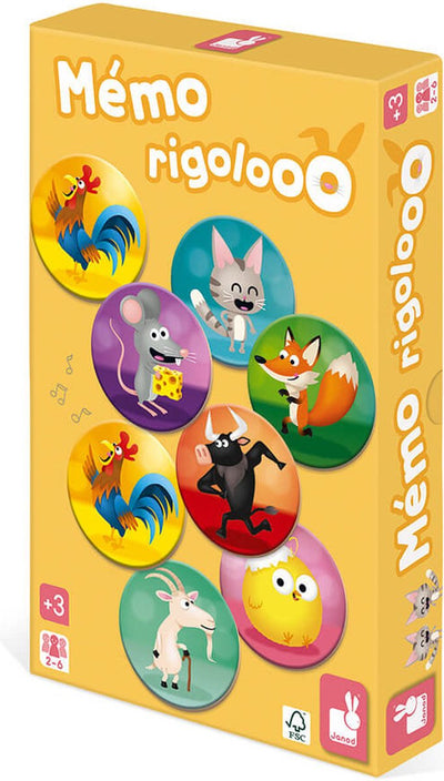 Janod - jeu de mémoire - rigolooo
