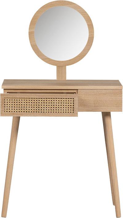 Coiffeuse d'entrée Woood Soof - pin mdf - naturel - 125x70x40
