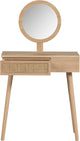 Coiffeuse d'entrée Woood Soof - pin mdf - naturel - 125x70x40