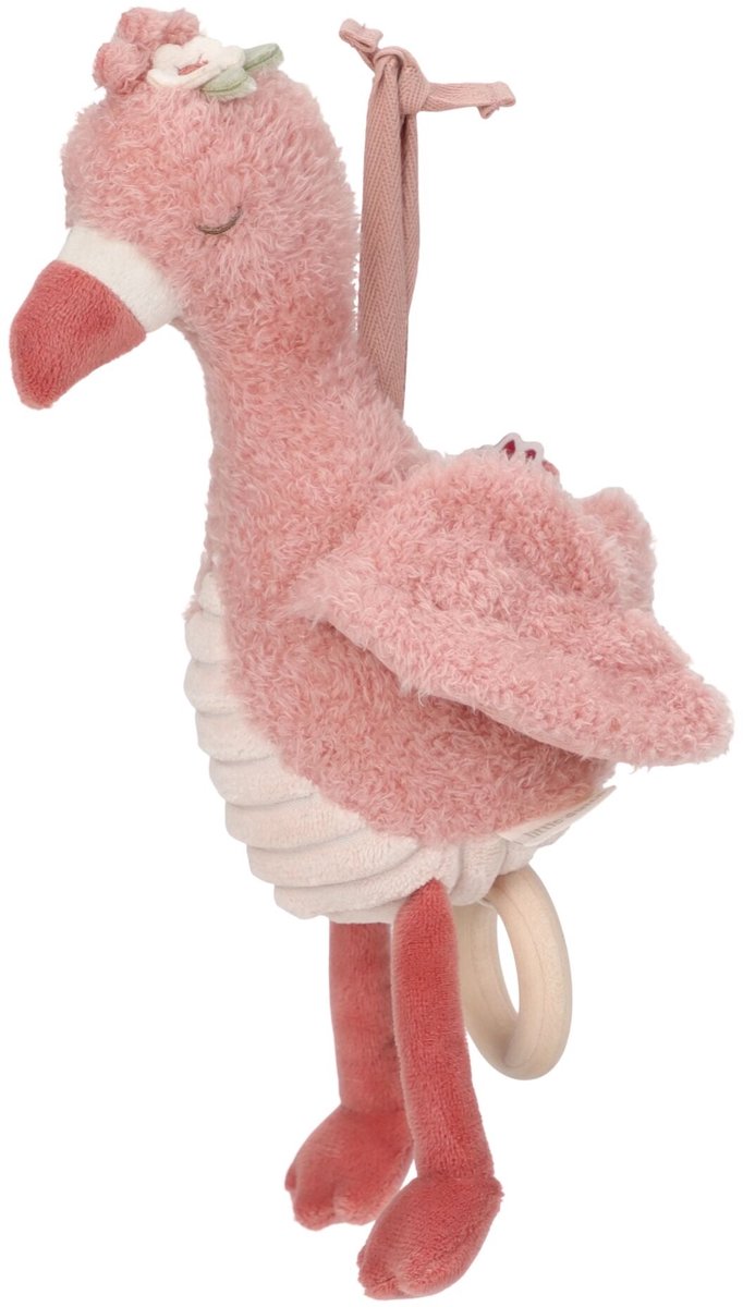Boîte à musique Little Dutch Safari Friends, flamant rose
