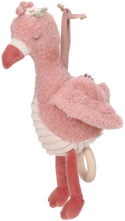 Boîte à musique Little Dutch Safari Friends, flamant rose