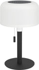 Lampe de table Eglo montapalma intérieur et extérieur - rechargeable (jusqu'à 60 heures de lumière) - solaire - 25 cm - noir et blanc - lumière blanc chaud et RGB réglable - sans fil - dimmable