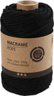 Crétiv Company Macrame Cord Black, 55m