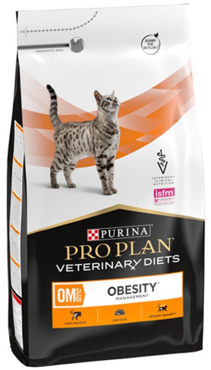 Pro plan régimes vétérinaires félins pour gestion de l'obésité - nourriture pour chat - 5 kg