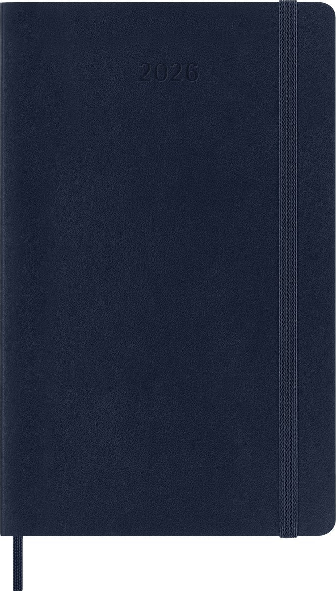 Agenda Moleskine 12 mois - 2027 - quotidien - grand - couverture souple - bleu saphir