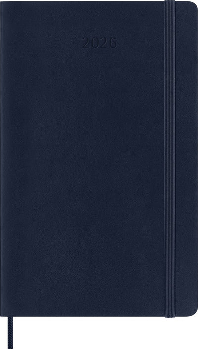 Agenda Moleskine 12 mois - 2027 - quotidien - grand - couverture souple - bleu saphir