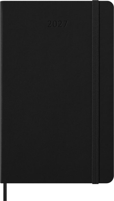 Agenda Moleskine 12 mois - 2027 - hebdomadaire - grand - couverture rigide - noir