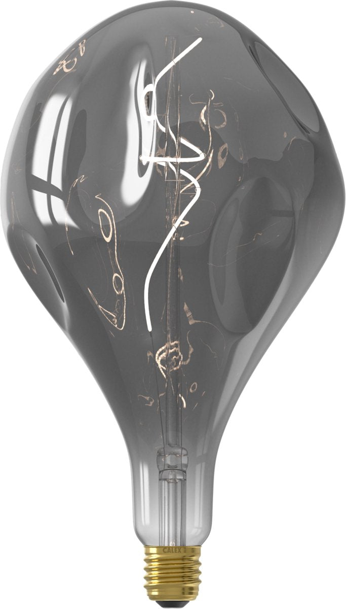 Calex organique evo xxl titane - lampe LED e27 - source de lumière à filament dimmable - 6w - lumière blanc chaud