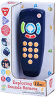 Jouer à la télécommande bébé avec du bleu son