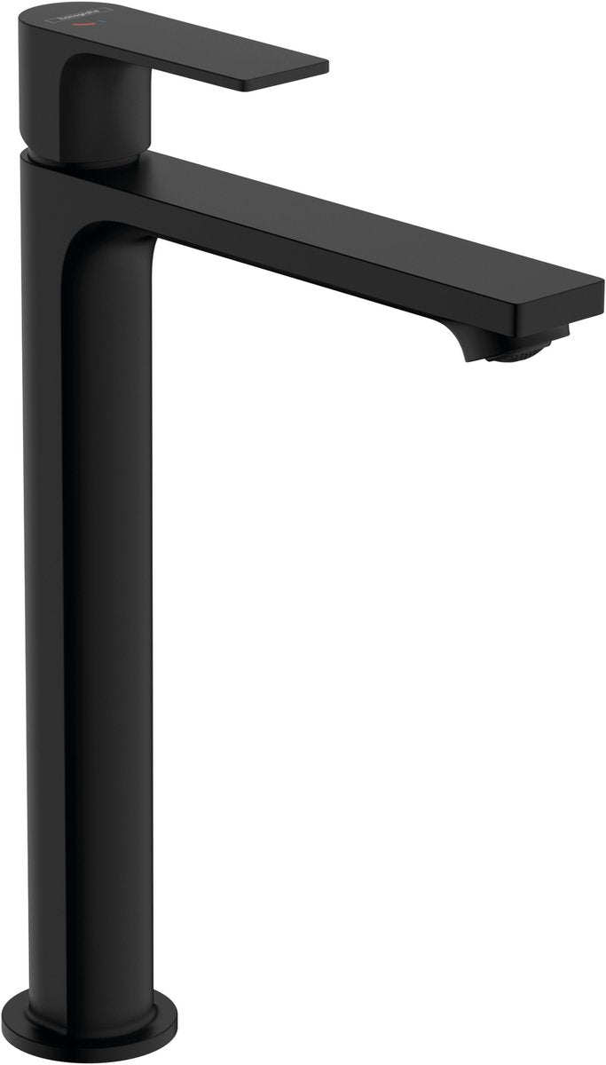 Hansgrohe rebris e - mitigeur de lavabo - commande monocommande - démarrage à froid à économie d'énergie - ecosmart+ économie d'eau - avec vidage - taille 240 mm - noir mat