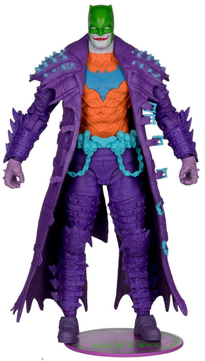 Mcfarlane toys dc multiverse figurine batman (nuits sombres : death metal) jokerized (étiquette dorée) figurine 18 cm
