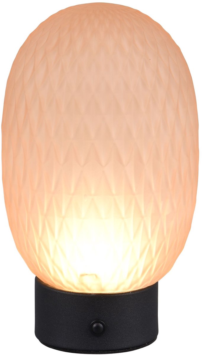 Trio facette - lampe de table - ambre - incl. 1x SMD 1,5 W - Touch 4 étapes - Connexion USB - rechargeable - sans fil
