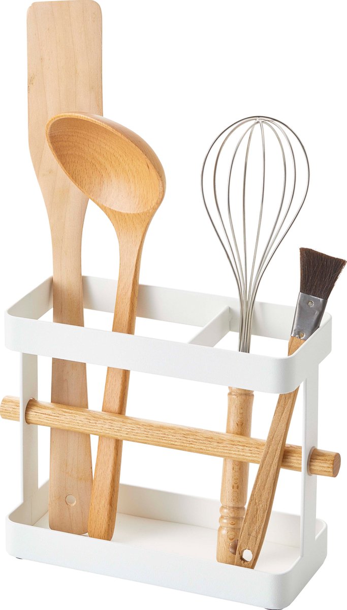 Yamazaki porte-ustensiles de cuisine - tosca - blanc
