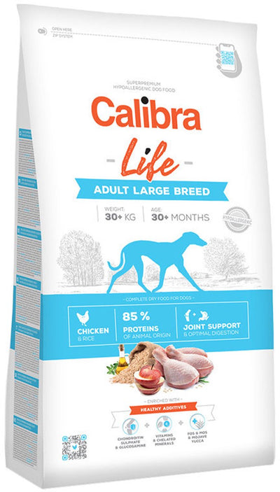 Calibra dog life adulte grande race poulet 12 kg